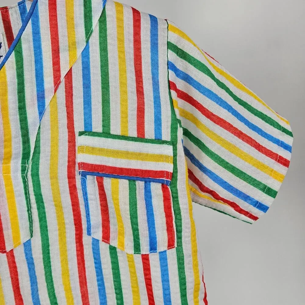Tom N Jerry Vintage Circus Stripes Kid's‎ Toddler Pajama Set | Size 2